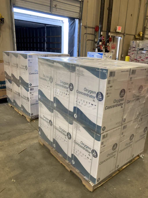 Photos of oxygen concentrators procured by Watches for Good for our Oxygen for India campaign