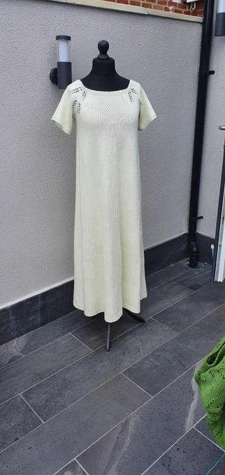 A white dress on a dress form