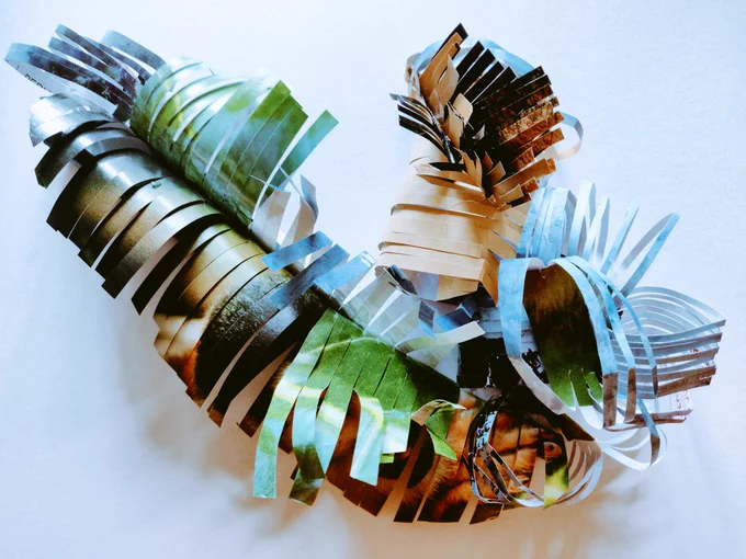 3D paper collage