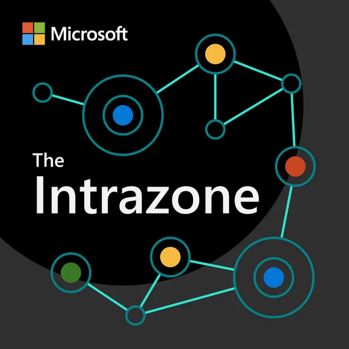 A graphic of The Intrazone Podcast logo.