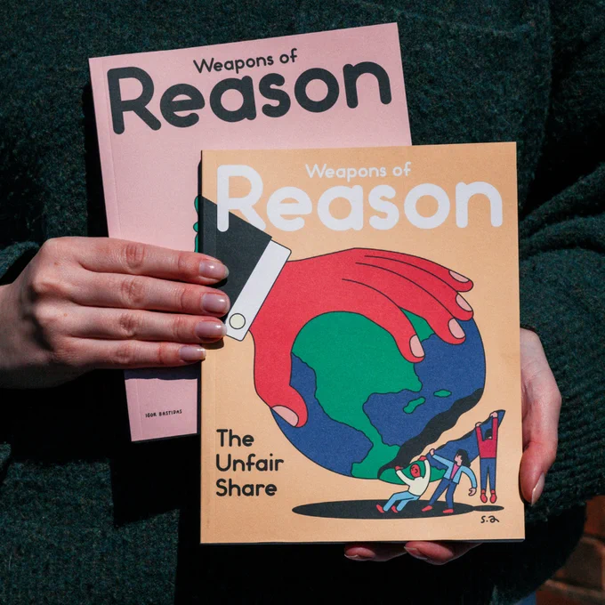 A picture of copies of issues 7 and 8 of our magazine. 