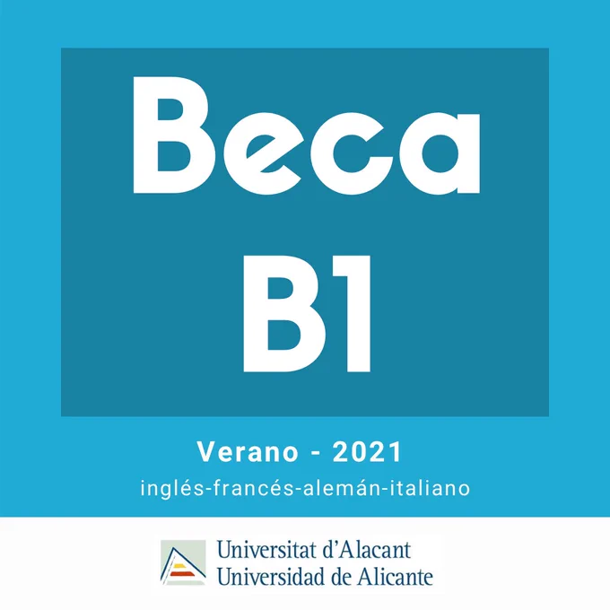 Becas para realizar cursos de idiomas de nivel B1 En el Centro Superior de Idiomas de la Universidad de Alicante