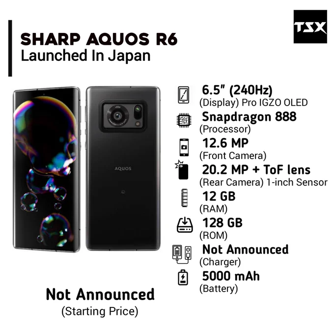 Sharp Aquos R6 Launched In Japan

Follow us for Tech Updates @TECHSmartX

#sharp #sharpaquos #sharpaquosr6 #aquos #sony #samsungphones #leicacamera #leica #huawei #vivox60proplus #realmegtneo #RedmiNote10 #realmex7max #pocof3 #pocox3pro #sonyxperia10mark3 #sonyxperia5mark3 #sonyxperia1mark3 #oneplus8pro #asuszenfone8 #asusrogphone5 #zte  #galaxys20ultra #galaxyzflip3 #redmagic6pro  #photographylovers #trending #TechSmartX #TechSmartXUpdates #TechSmartXTeam