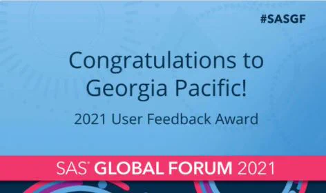 SAS User Feedback Award 2021, SASGF, SAS Global Forum