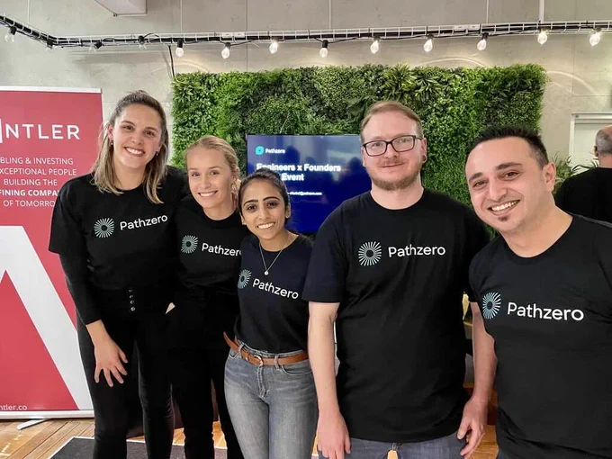 The Pathzero team in our new shirts