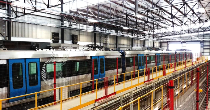train manufacturing, industrial automation, engineering, locomotive, rail, commissioning platform, structural steelwork, Directech, gibela, altsom