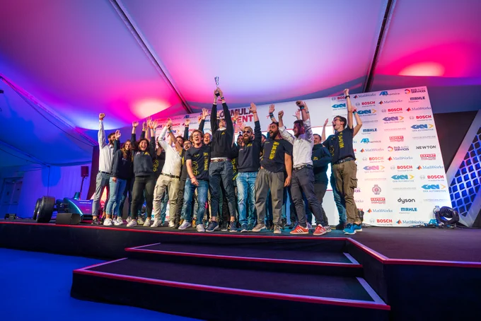 The winners of numerous awards from Formula Student 2019 at Silverstone - MoRe Modena Racing