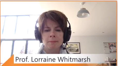 Prof. Lorraine Whitmarsh of @UniofBath