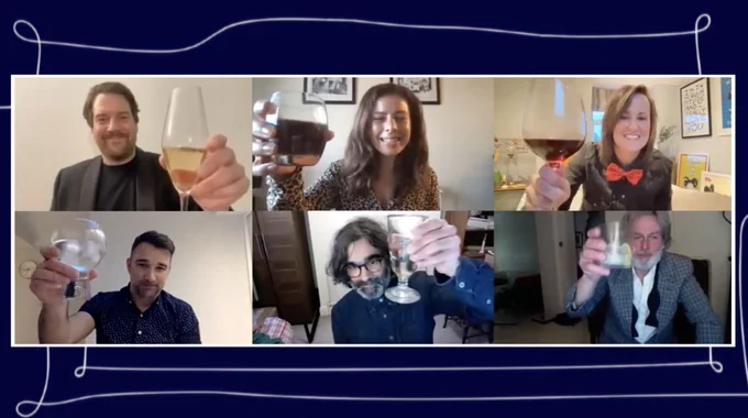 Still from the acceptance video of the editing team for ‘I May Destroy You’