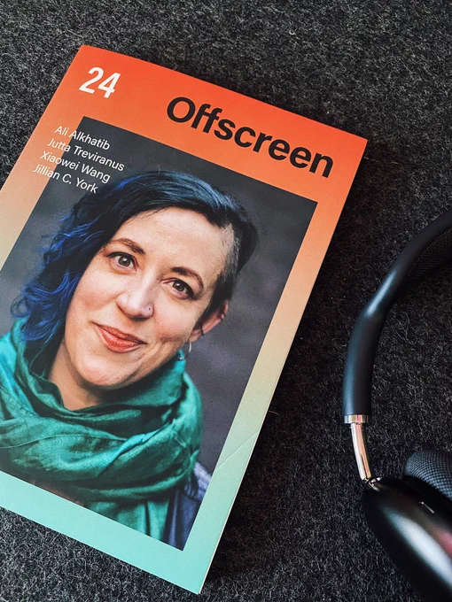 a copy of Offscreen Magazine on a dark colored desk
