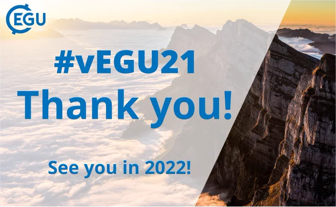 #vEGU21 Thank you! See you in 2022!
