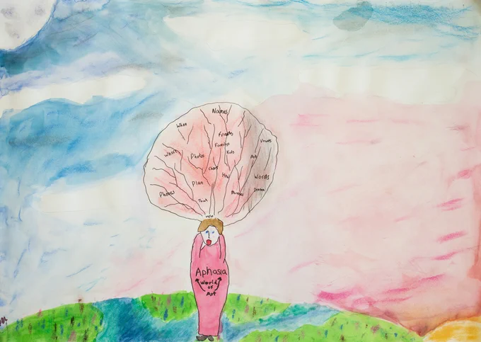 Image representing aphasia by Pamela.