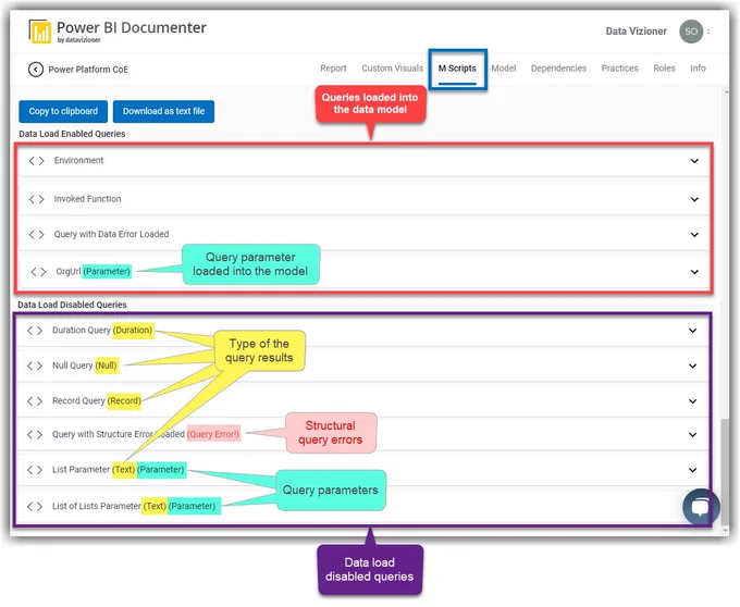 New Power BI Documenter capabilities on Power Query