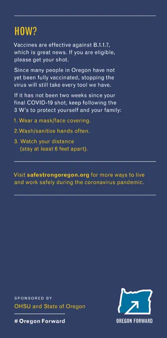  If it has not been two weeks since your final COVID-19 shot, keep following the 3 W’s to protect yourself and your family:
1.	Wear a mask/face covering.
2.	Wash/sanitize hands often.
3.	Watch your distance (stay at least 6 feet apart).
