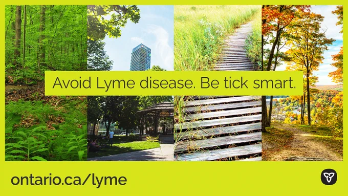 Image Text : Avoid Lyme disease. Be tick smart. 
