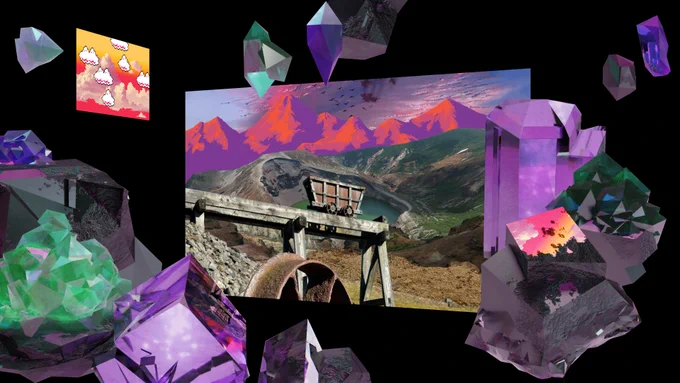 Vug (2021) still image of online video installation by Petra Szemán