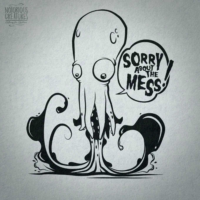 Notorious Creatures - Ink Butt original illustration - coming soon!