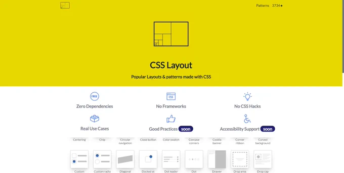 csslayout landing page