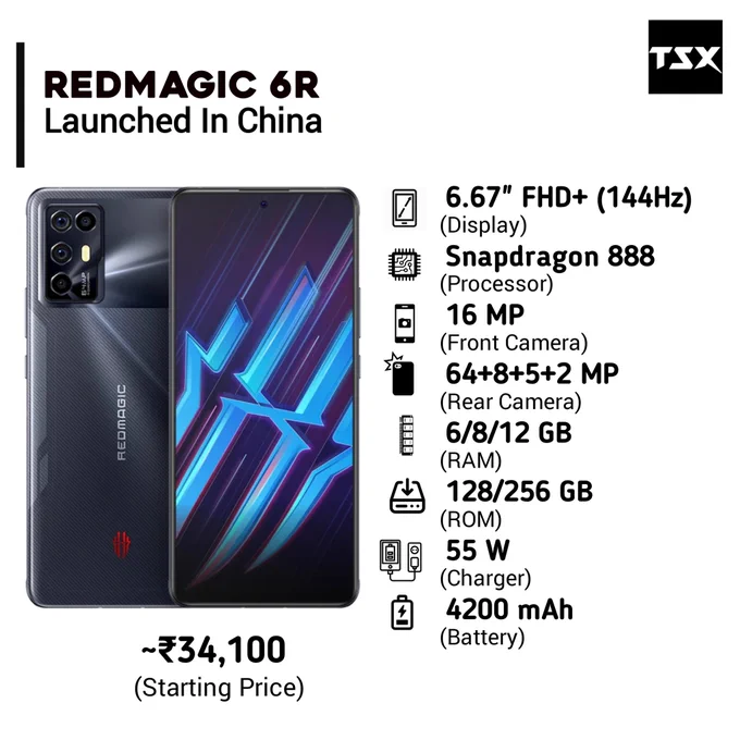 Nubia RedMagic 6R Launched In China

Follow us for Tech Updates @TECHSmartX

#nubia #redmagic6r #lenovolegionduel2 #lenovolegion #redmagic #bgmi #bgmindia #realmegt #realmegtneo #iqoo7legend #iqoo7 #mi11xpro #motoedges #oneplus9 #oneplus9pro #oneplus9r #android11 #pixel6 #iphone12mini #vivox60proplus #asusrogphone5 #redmagic6pro #gamingbeast #mi11ultra #mi11x #oppofindx3pro #pocof3gt #TechSmartX #TechSmartXUpdates #TechSmartXTeam
