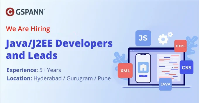 GSPANN is hiring seasoned Java/J2EE professionals who can drive ideas forward with intelligent solutions, taking complete ownership of the project. 


#JavaDevelopers #JavaLeads #JavaJobs #J2ee #Microservices #SpringBoot #SpringFramework #Spring #JavaScript #React #Angular #MySQL #MongoDB #PostgreSQL #APIGateway #AWS #AWSLambda #GSPANNJobs 
