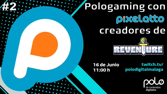 Mañana tendremos a @JaviCepa de @Pixelatto en #2PoloGaming para jugar a Reventure #Gameplay, "Mejor Videojuego Móvil" de la 2ª edición del concurso Indie Games Málaga.
Entrevista de @raulius98 en nuestro canal de Twitch
16 junio a las 11:00h
🎮 twitch.tv/polodigitalmalaga