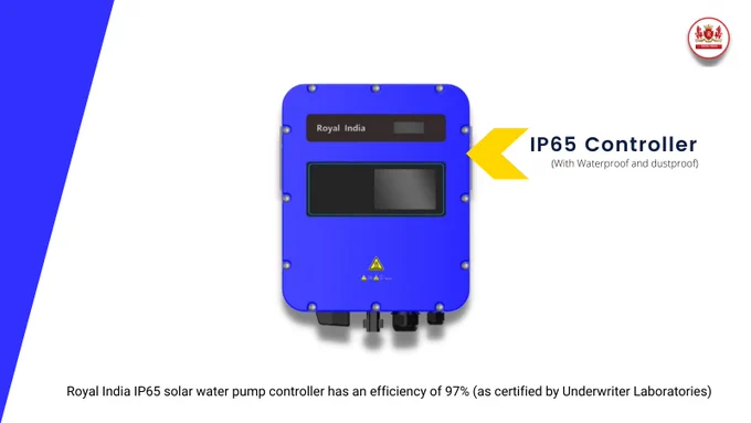 Our Solar Pump Controller works as a converter to convert the DC voltage of the SPC array into a suitable DC or AC, single or multi-phase power, to be used by the motor.
