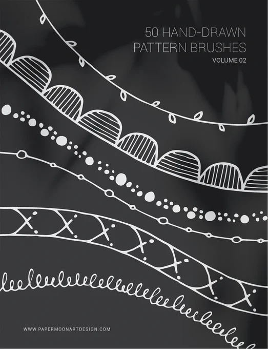 230 Hand-Drawn Vector Pattern Brushes BUNDLE Geometric, Tribal, Boho, Floral