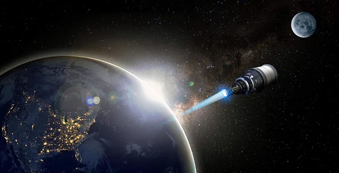 DARPA illustration of nuclear rocket