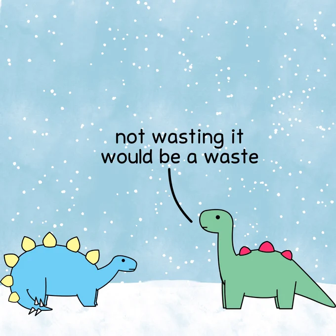 Brontosaurus: not wasting it would be a waste