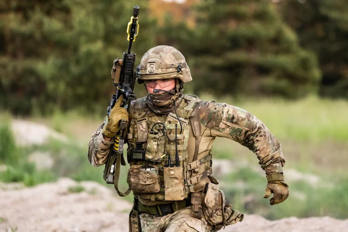 A Royal Marine in the thick of the action in Lithuania 