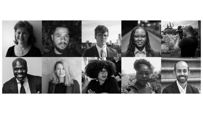 Collage of headshots of the incoming fellows in black and white.