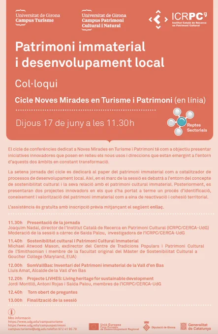 Cartell amb el programa de la jornada.