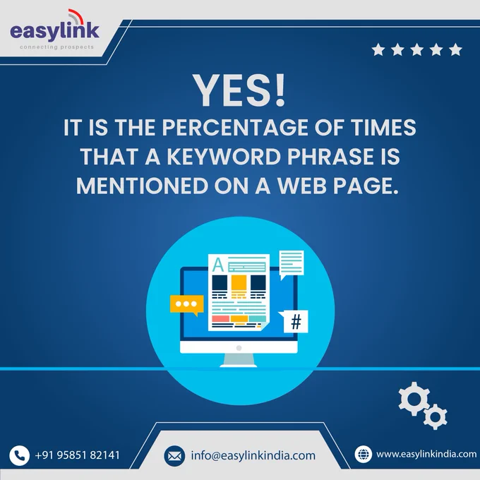 SEO Experts believe that keyword density is 1-2 % in content.
Tips for keywords ratio: https://bit.ly/3cxXXzh 
Call:  91- 9585182141  
#keywordstuffing #keywordstool #keyworddensity #content #easylink #serp #userexperience #pandaupdate #penguinupdate #hummingbird #rankbrainupdate #dailyupdate #seo #repetation #longtail #conversion #searchengine #google #yahoo #bing #baidu #webmaster #searchconsole #negativeimpact #sem #queries #thursdayvibes 
