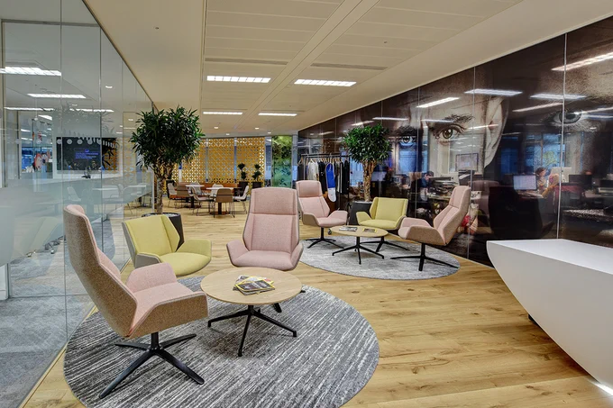 Office furniture install by Flexiform