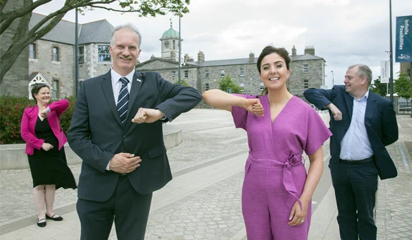 Dean, College of Engineering and Built Environment at TU Dublin, Dr Avril Behan, TU Dublin President, Professor David FitzPatrick, Director of Digital & Brand at Kingspan, Louise Foody and Group Head of Innovation at Kingspan Mike Stenson - (Tony Gavin Photography)