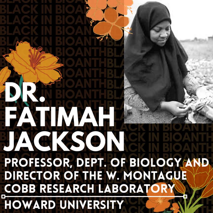 Dr. Fatimah Jackson, Professor, Dept. of Biology and Director of the W. Montague Cobb Research Laboratory, Howard University