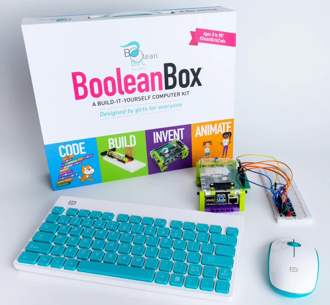 Boolean Box - A build it yourself computer kit to teach kids to code, build, invent and animate