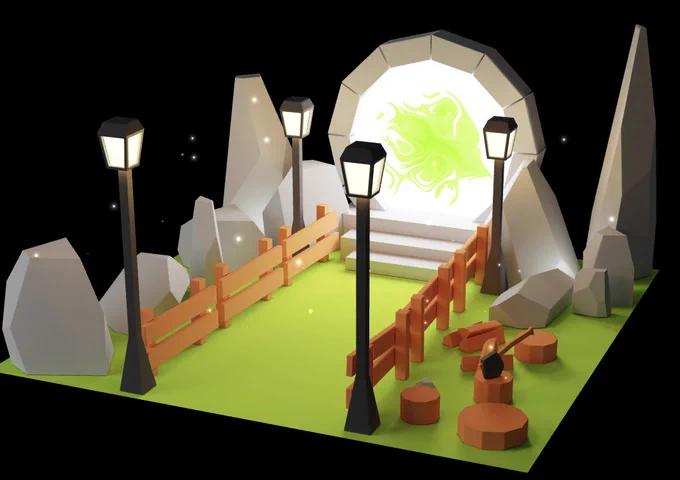 threejs   blender scene available at https://sl3g5.csb.app/