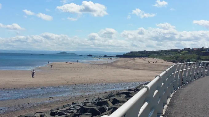 Low tide at Seafield beach Kirkcaldy