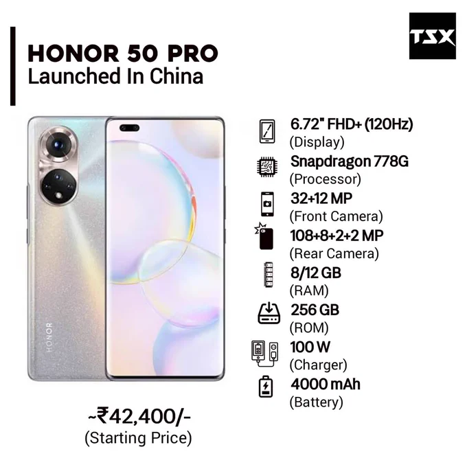 Honor 50 Series Launched In China.

Follow us for Tech Updates @TECHSmartX

#honor #honor50pro #honor8x #honor50 #smartphone #5g #instatech #technology #technews #originaltechexpert #likesforlike #like4likeback #followforfollowback #follow4followback #shareforshare #sharethelove #light #music #sport #glamurous #shine #shineeworld #china #TechSmartX #TechSmartXUpdates #TechSmartXTeam
