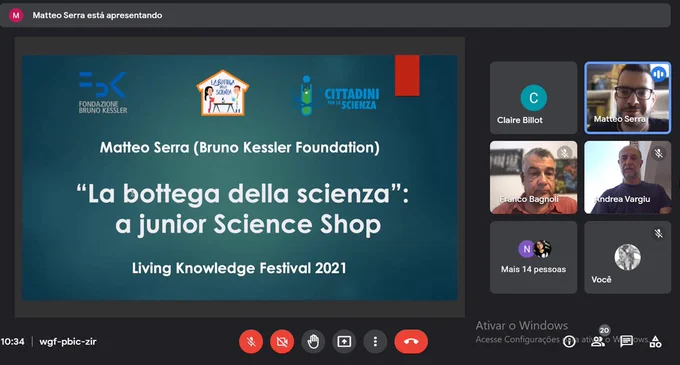 Pre-inaugural festival session: InSPIRES and Italian Network of Science Shops partners lead LK colleagues and an enthusiastic audience through "Science Shop 2.0: a role-game".