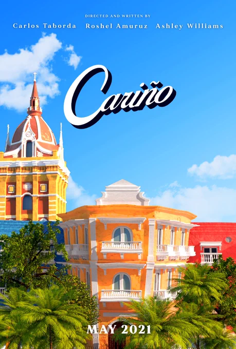 Poster of Cariño the animated short film by Carlos Taborda, Roshel Amuruz and Ashley Williams
