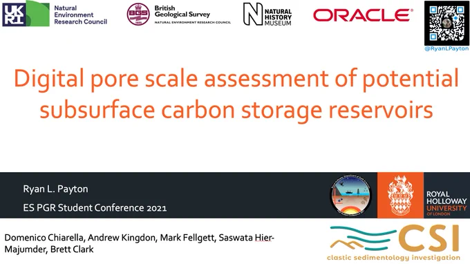 Digital pore scale assessment of potential subsurfaces carbon storage reservoirs