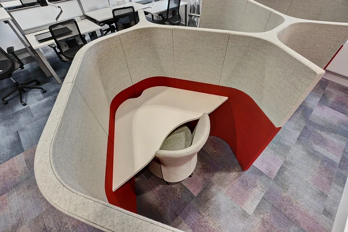 Office quiet work booths