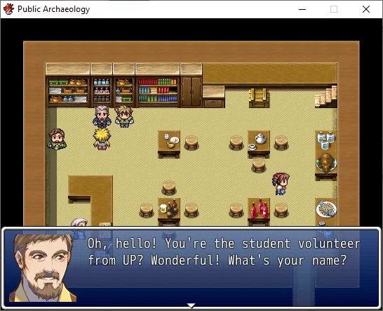Screenshot Public Archaeology Game