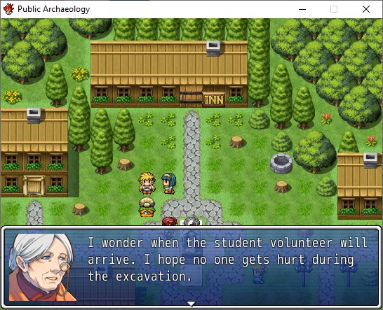 Screenshot Public Archaeology Game