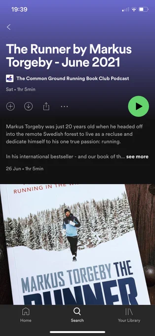 A Spotify screen grab of our podcast