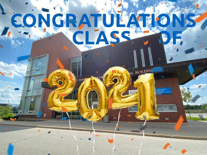 Photo congratulating class of 2021