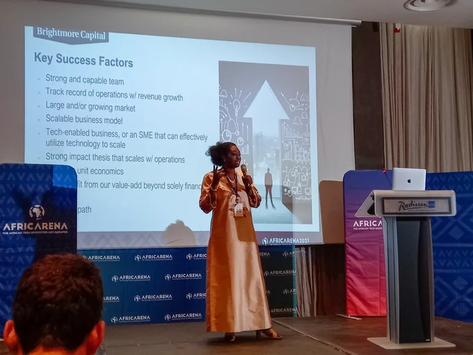 Ndeye Thiaw of Brightmore Capital at AfricArena 2021 West Africa Summit 