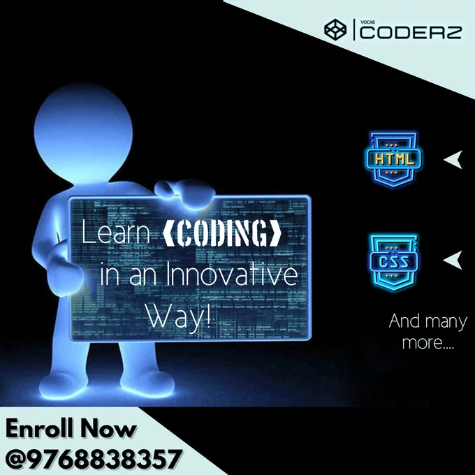 Learn Coding in an Innovative Way...!
#Best  #codingclassesinmumbra #kids #beginners #professionals #learn #innovate #html5 #CSS #PHP #JAVA #PYTHON #h1 #programming #languages